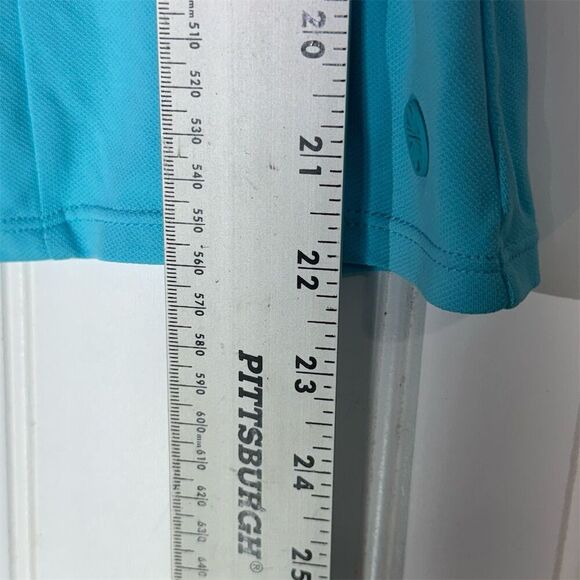 Lilly Pulitzer Luxletic XS Collared Sleeveless Golf Tennis Tank Turquoise Preppy - Picture 4 of 7